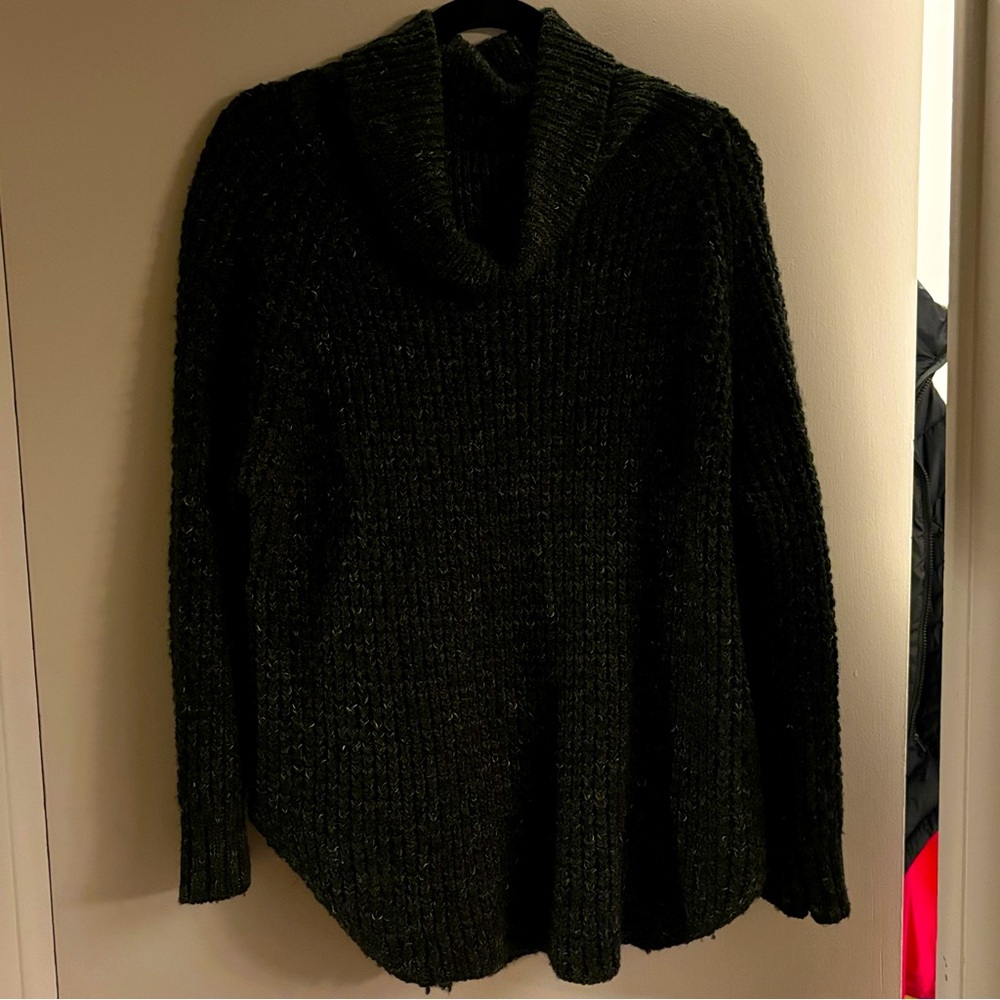 Free People Chunky Knit Cowl Neck Sweater